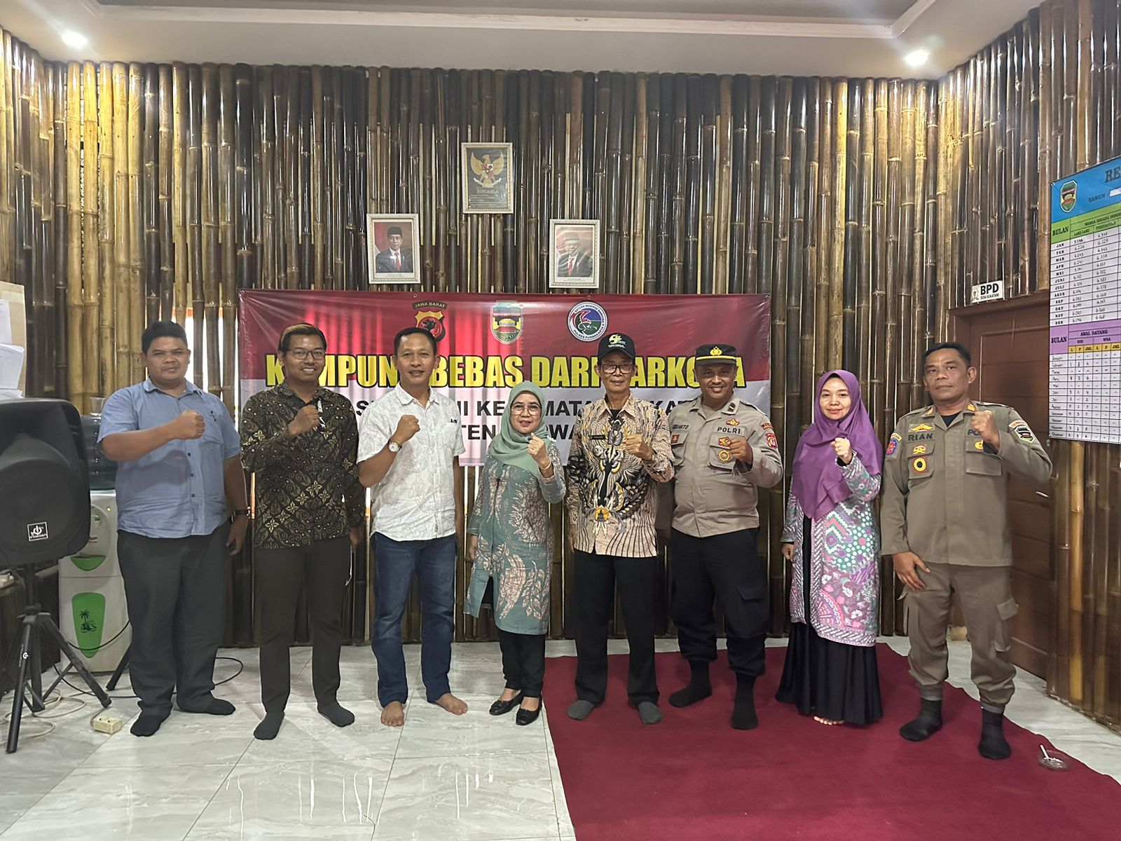 dalam rangka embentukan Kampung Bersih Dari Narkoba di Desa Sukatani, Kecamatan Sukatani, Kabupaten Purwakarta.