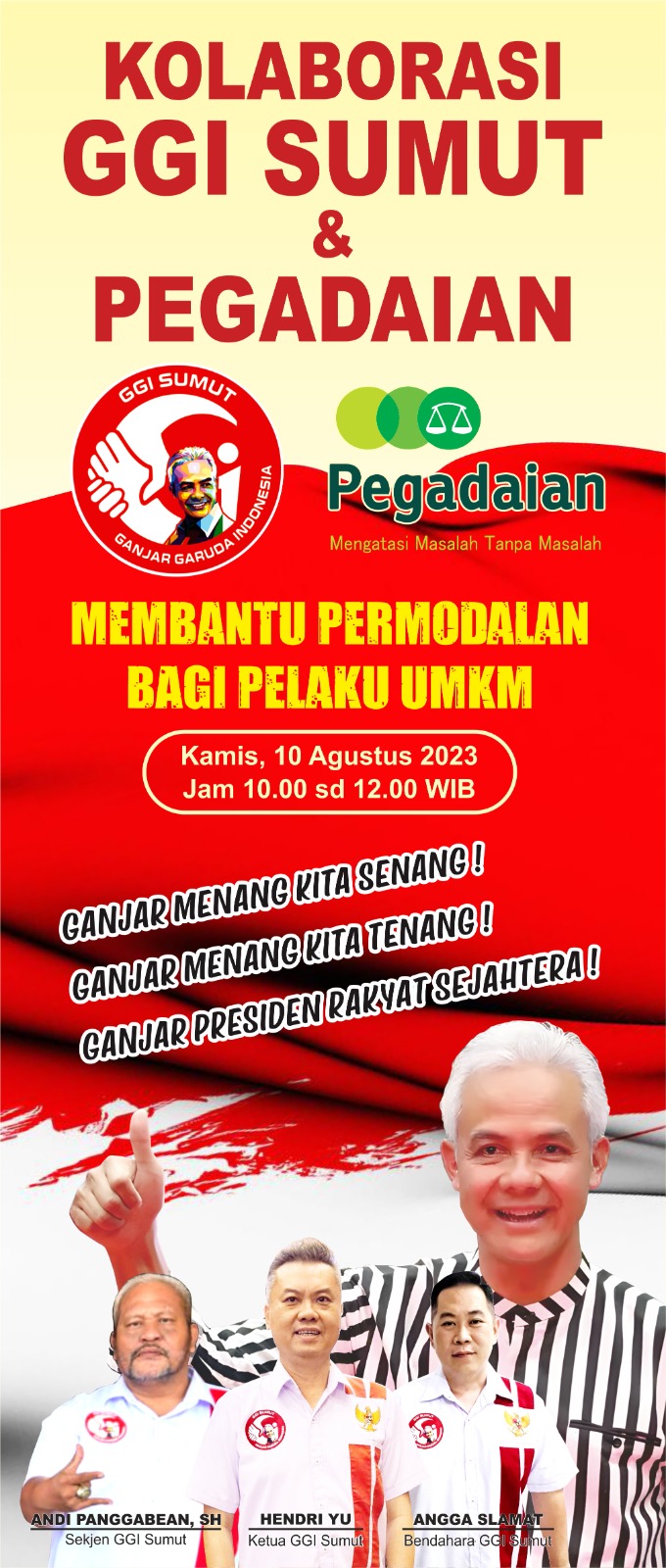 Ganjar Garuda Indonesia yang dikomandoi oleh Bapak Hendri Yu, mengadakan kegiatan edukasi kepada masyarakat sekitar Jalan Merbabu, Kecamatan Medan Baru.