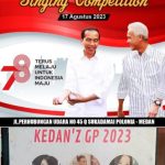 menyelenggarakan lomba nyanyi di hari Kemerdekaan RI ke-78 Tahun disuguhkan buat GANJAR PRANOWO pilihan yang tepat menuju Indonesia Hebat di Tahun 2024