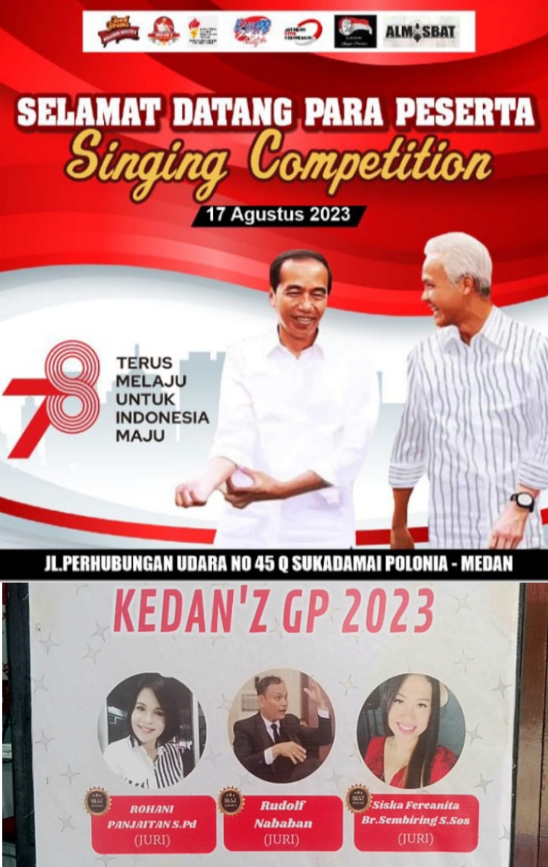menyelenggarakan lomba nyanyi di hari Kemerdekaan RI ke-78 Tahun disuguhkan buat GANJAR PRANOWO pilihan yang tepat menuju Indonesia Hebat di Tahun 2024