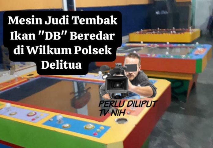 Pantauan langsung wartawan di lokasi, satu unit mesin Judi tembak ikan yang disuguhkan oleh pengelola