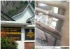 tim media diarahkan Kadus Derry memantau kandang domba ketahanan pangan yang lokasinya di pinggir rumah kades.