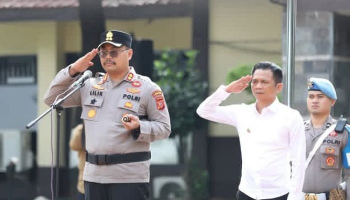 Bupati Purwakarta Hadiri Apel Gelar Pasukan Operasi Ketupat Lodaya 2025 untuk Pengamanan Idul Fitri