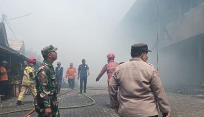Si Jago Merah Lahap Pasar Jumaah Purwakarta, Diduga Akibat Korsleting Listrik