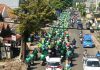 Demontrasi pengemeudi pjol di Purwakarta