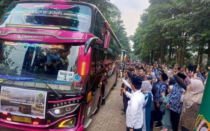 jemaah-haji-purwakarta Pelepasan jemaah haji Purwakarta