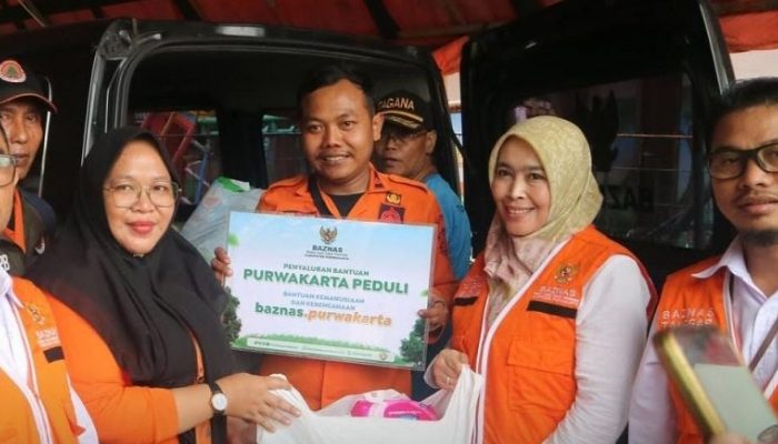 Aksi Nyata BAZNAS Purwakarta: Salurkan Bantuan untuk Korban Pergeseran Tanah di Sukatani
