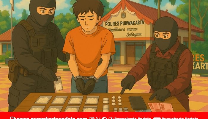 Dalam Sepekan, Polisi Tangkap 8 Pengedar Narkoba di Purwakarta