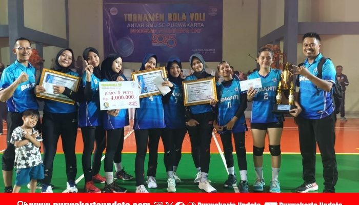 SMAN 3 Purwakarta Cetak Sejarah, Juara Turnamen Voli INDORAMA FOUNDER’S DAY 2025 dengan Prestasi Gemilang