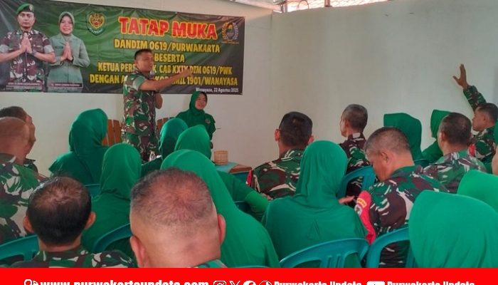 Dandim 0619/PWK Kunjungi Koramil 1901/Wanayasa, Berikan Arahan dan Tips Kehidupan Sehat