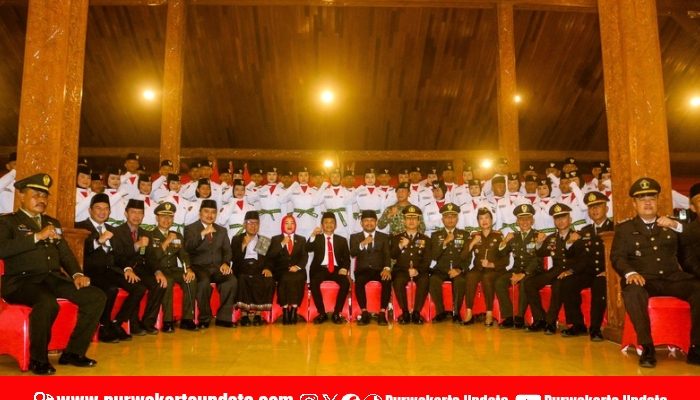 54 Pelajar Resmi Dikukuhkan, Paskibraka Purwakarta Siap Kibarkan Merah Putih