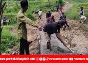 Gerak Cepat Kades Sukasari Membangun Jalan Desa, Masyarakat Harap Bersabar