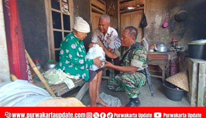 Kodim 0619/Purwakarta Salurkan Bansos HUT TNI ke-80, Perkuat Kepedulian Sosial Prajurit untuk Rakyat