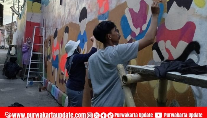 Muralis Purwakarta Ajak Generasi Muda Lawan Bullying dan Lestarikan Budaya Lewat Karya Seni