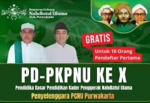 Kegiatan training leadership untuk kader muda di Pelatihan Dasar Pengkaderan Kepemimpinan NU (PD-PKPNU) PCNU Purwakarta.