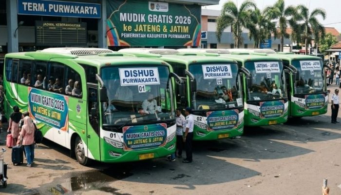 Dishub Purwakarta Buka Mudik Gratis 2026, Siapkan 4 Bus untuk 236 Pemudik ke Jateng dan Jatim