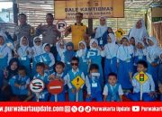 27 Siswa PAUD Pelangi Pagi Ikuti Edukasi Lalu Lintas di Polsek Campaka