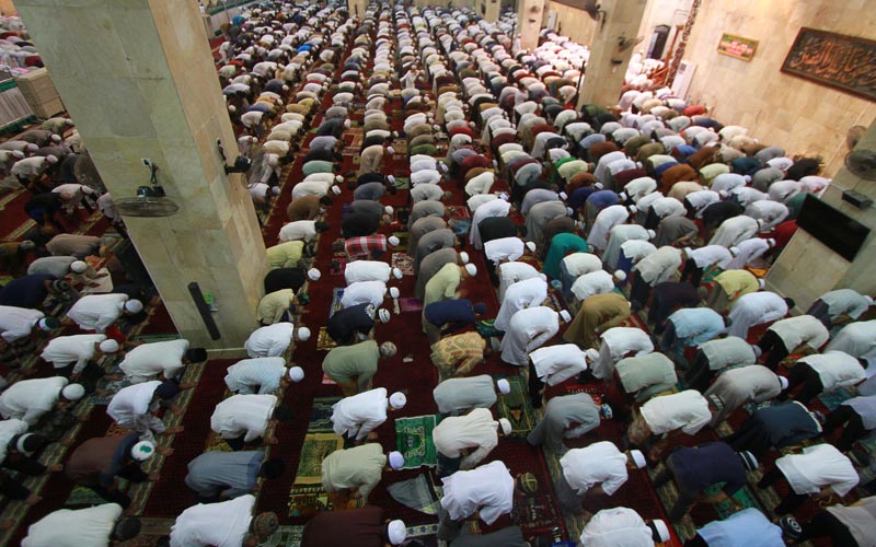 Ilustrasi shalat Tarawih di bulan Ramadan