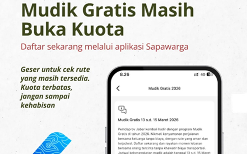Tiket Mudik Gratis Jabar