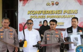 Terlibat Pembacokan Saat Tawuran, Polres Purwakarta Amankan Dua Pelajar