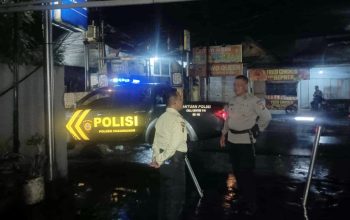 Jaga Kondusifitas, Polsek Pasawahan Gencarkan Blue Light Patrol