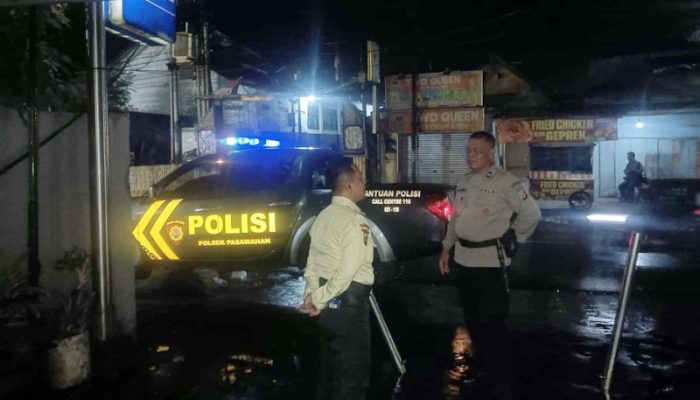 Jaga Kondusifitas, Polsek Pasawahan Gencarkan Blue Light Patrol