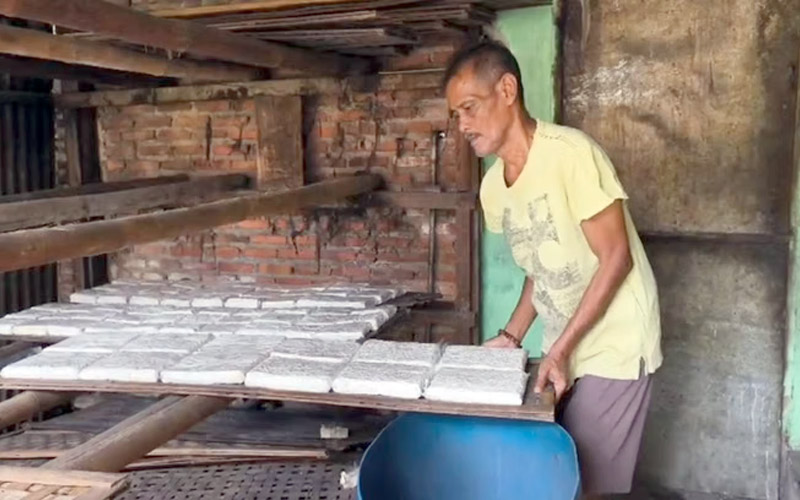 Pengusaha tempe di Purwakarta