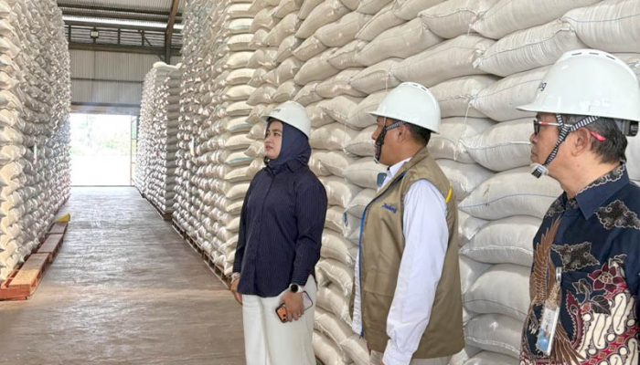 Putih Sari Tinjau Gudang Bulog Purwakarta, Pastikan Stok Beras Aman