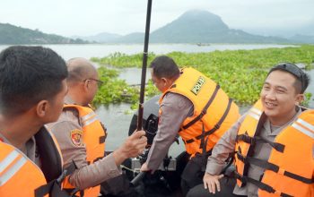 Sinergi Sat Polairud, Kapolres Purwakarta Gelar Patroli Perairan